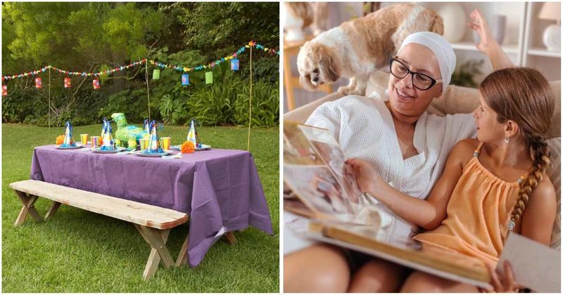 Toddler saw mom's lonely birthday photos from childhood and made her a promise that healed her inner child