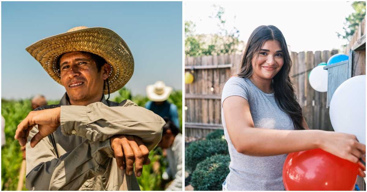 Birthday girl feels guilty partying after seeing dad sweating in the field — promises to retire him