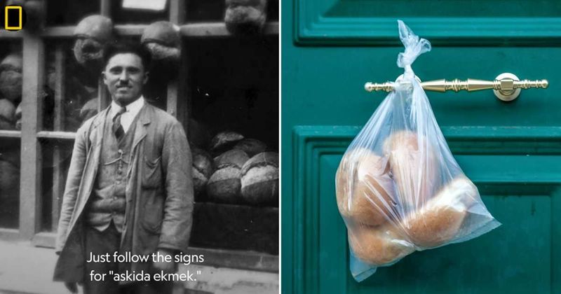 This Turkish tradition lets you feed the hungry anonymously by hanging a loaf of bread on a hook