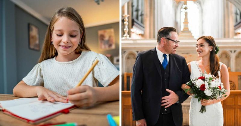 Bride wrote letters to her dad at 8. She gasped when he pulled out the last one at her wedding 14 years later