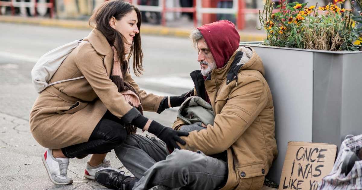 Homeless man was about to sell his bike for a meal when a stranger made an unexpected offer