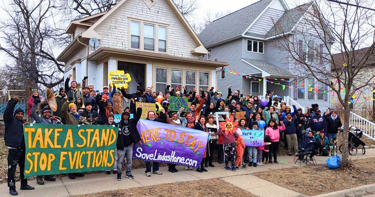 She was about to be evicted from her home of 20 years. Her neighbors stepped up and did the unthinkable