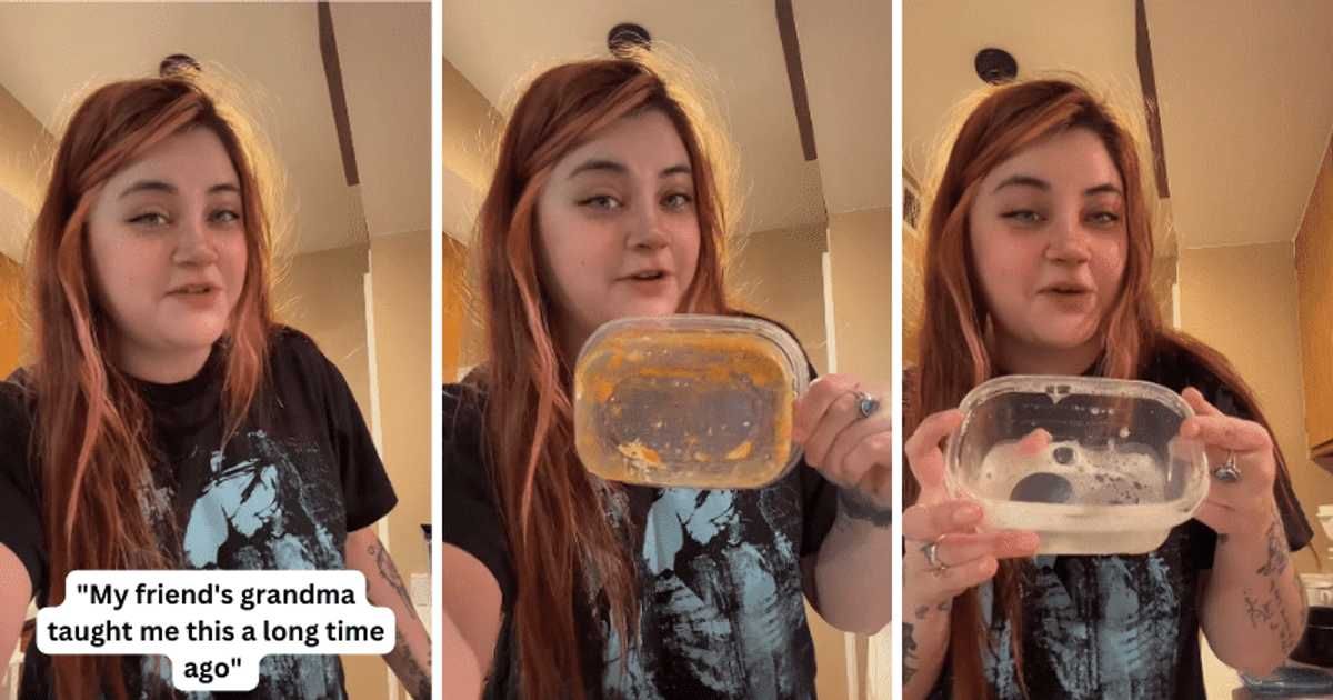 Grandma's simple trick to remove stains from plastic containers is a big hit on the internet