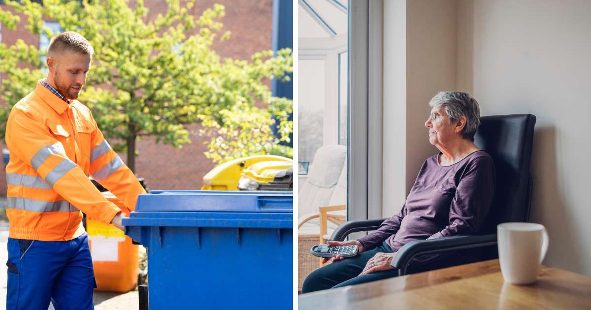 Garbage worker noticed 90-year-old woman hadn’t put out her trash. His next action saved her life