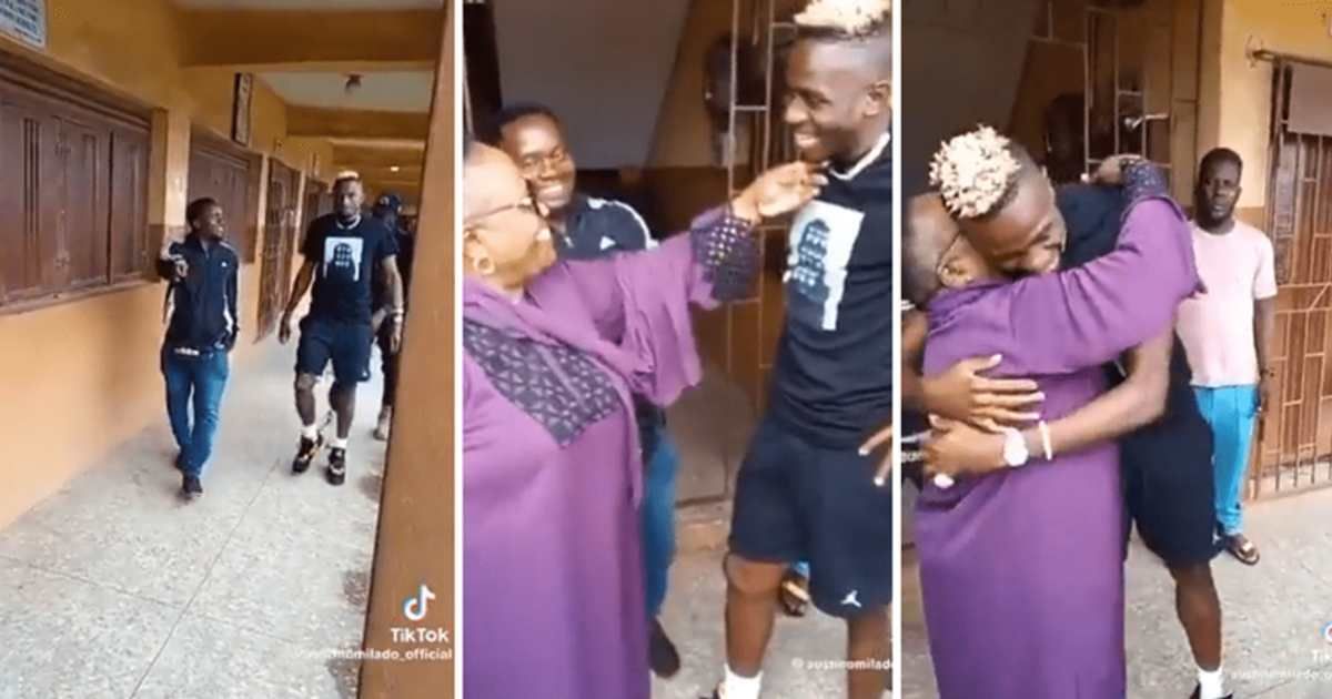 Beautiful moment shows soccer player hugging teacher who convinced his dad to let him play sports