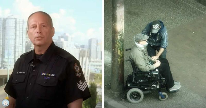 Cop went disguised as wheelchair user to catch thieves — but the kindness of people left him speechless