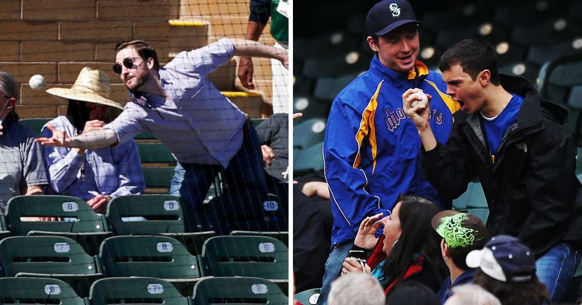 LA Angels fan caught a ball and gifted it to a kid. Then the boy caught one — and did something incredible