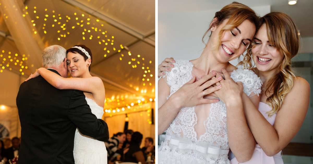 Bride's best friend lost her dad as a teen — so she stopped her dad-daughter dance to invite her to join in