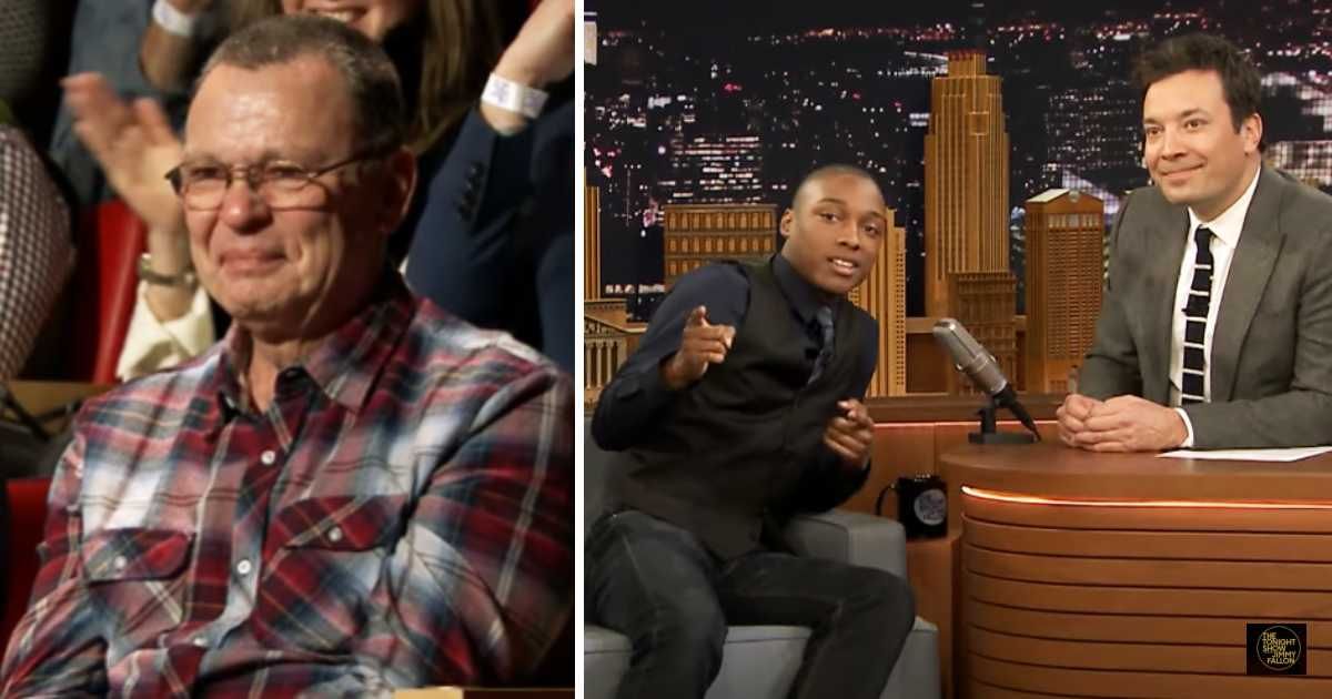 Teacher predicted he’d one day perform on 'Tonight Show'. When he got there, he surprised his teacher with a request