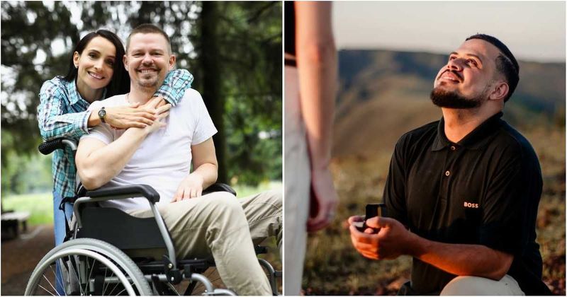 Disabled boyfriend got down on one knee as part of 'therapy' — then the doctor secretly slipped him the ring