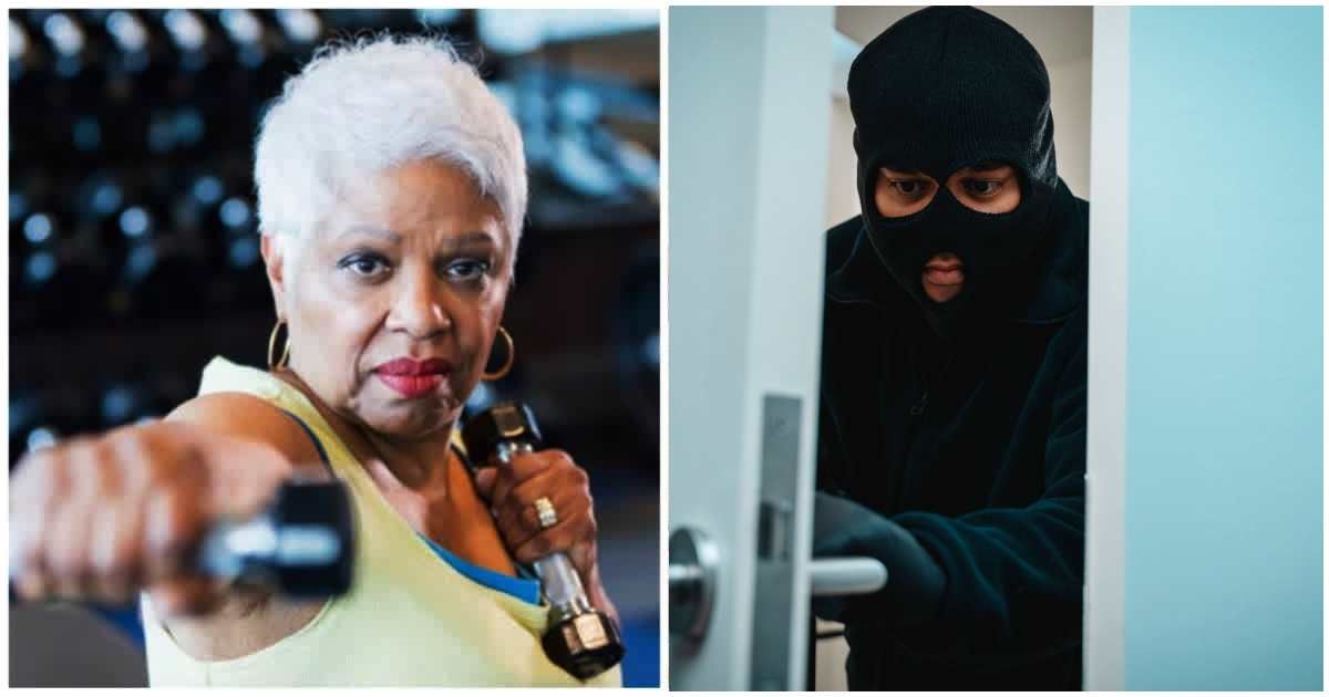 Burglar broke into an elderly woman's home, and soon found out she was actually an 82-year-old female bodybuilder