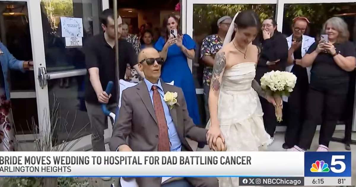 Bride moved her wedding to the hospital so her terminally ill father could fulfill his lifelong dream