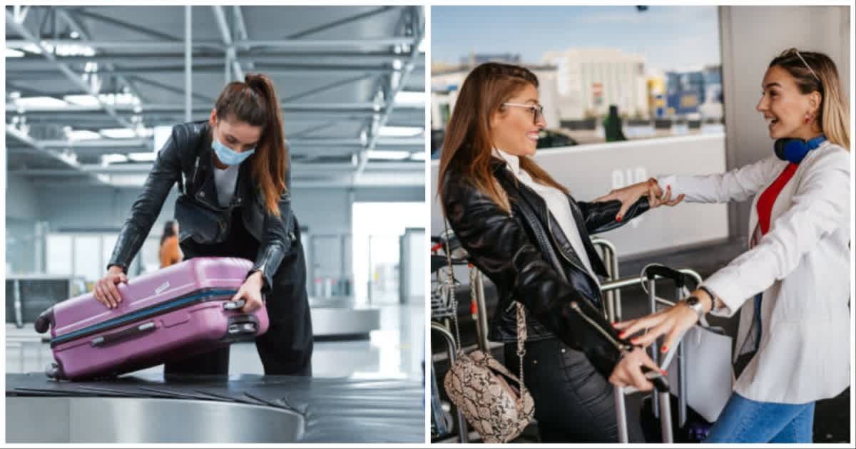 Woman wrestles 'thief' trying to steal her luggage. When she sees who it actually is, she can't stop laughing