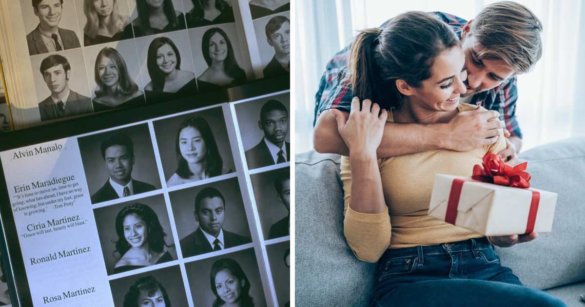 Wife couldn’t afford school yearbook as a teen. 12 years later, her husband tracked them all down for her