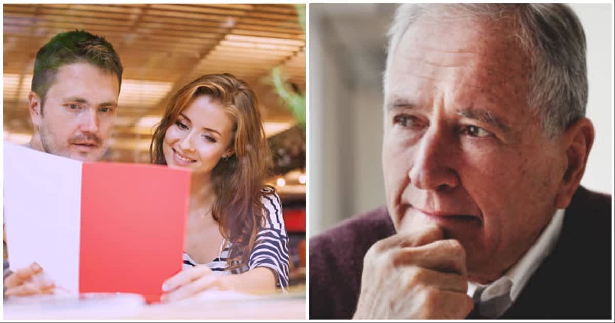 Widower saw a young couple dining and was reminded of late wife. He left them a note and a surprise — all for her