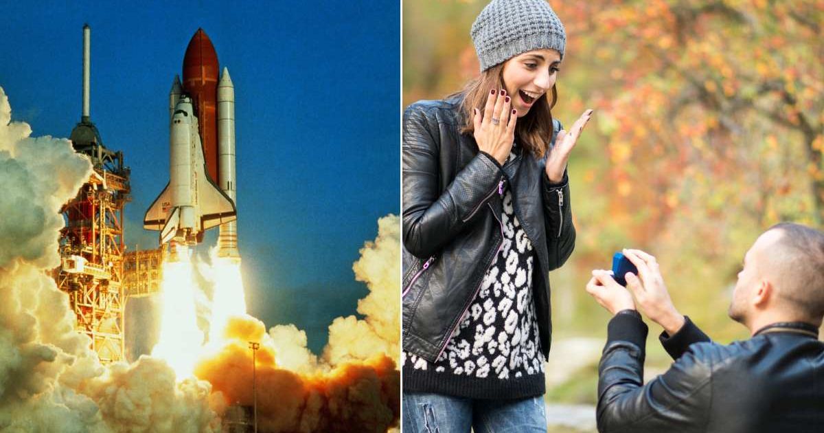 NASA engineer pulls out phone to capture spacecraft launch — accidentally captures his proposal