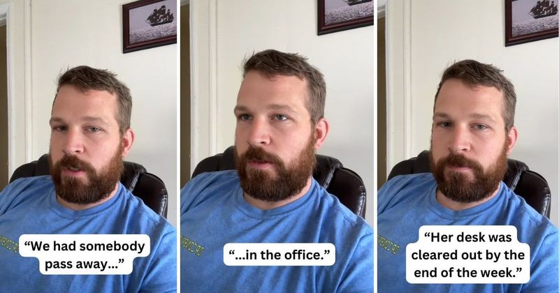 Man shares 'friendly reminder' about life after his coworker passed away in office