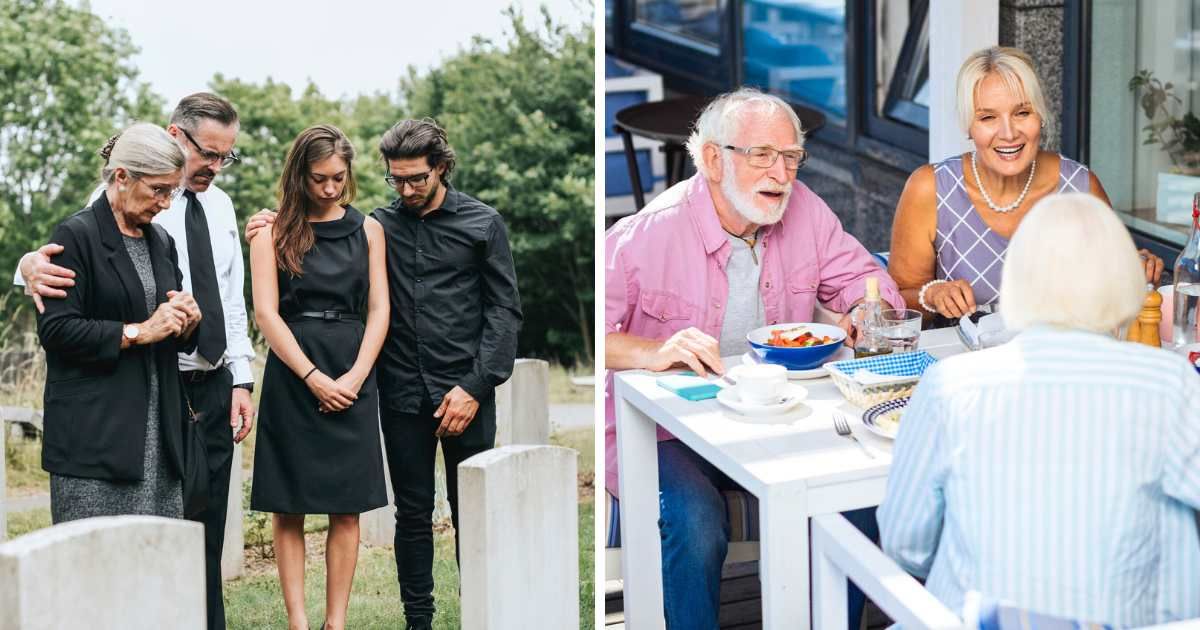 US family visiting grave to honor ancestor finds a UK family doing the same. It revealed a stunning family secret
