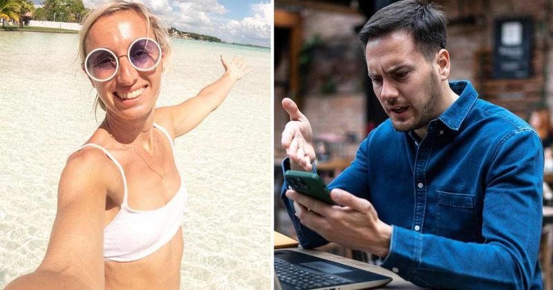 Boss canceled her vacation so he could take his own. When he checked in, she texted him a beach selfie instead