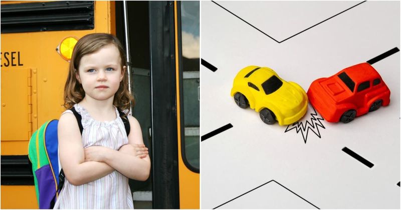 A little kid saw her school bus hit a car, so she left a note with ‘proof’ on the car's windshield