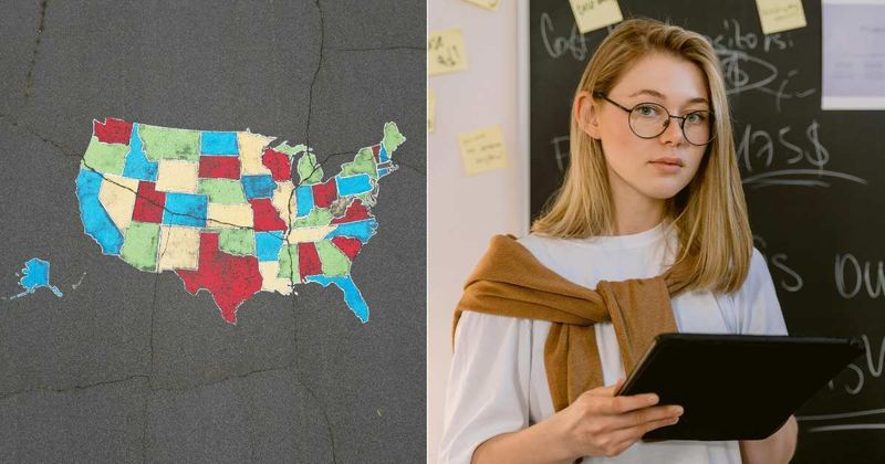 Colored map of teachers' salaries reveals U.S. state where teachers earn less than the average influencer