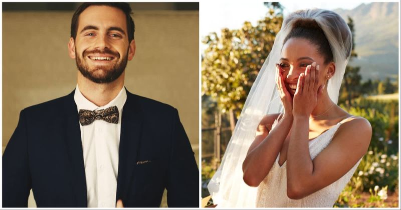 Groom saved every photo with his girlfriend, only to hoist a mammoth surprise his bride could 'feel'