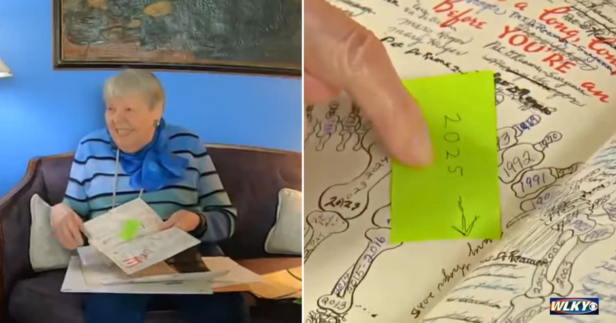 What began as a teenage joke birthday card has been exchanged for 81 straight years