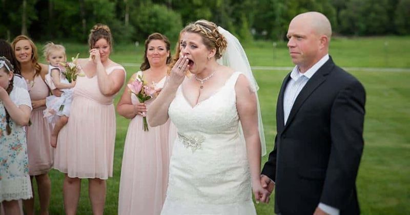 Bride leaves empty seat to honor late son — can't stop crying when she sees who's seated there