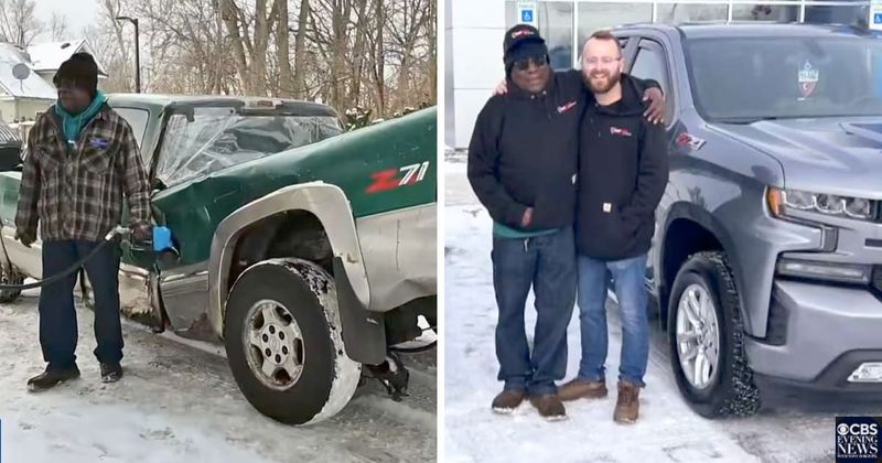 Indiana man was mocked online for his ‘beat up’ truck. One person refused to laugh and handed him keys to a new Chevy instead