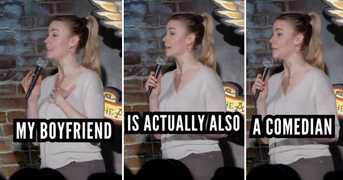 Woman shouted that a stand-up comedian’s boyfriend was ‘hot’ mid-set. Her witty comeback brought the house down