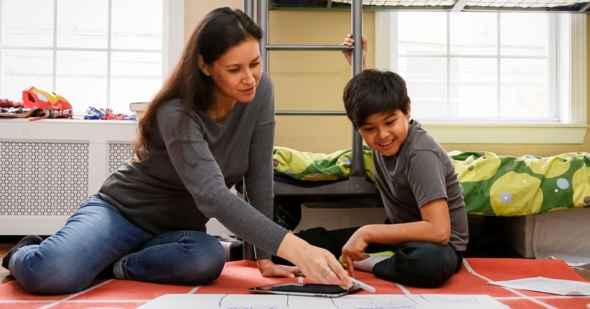 6-year-old draws mom's 'anxious' nature in hilarious family portrait — and it's making us feel seen