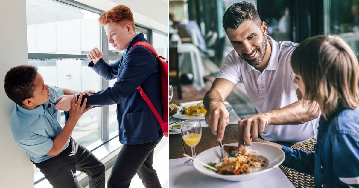 Dad takes teen son out for dinner after a school fight with a bully — then asks if he made a mistake