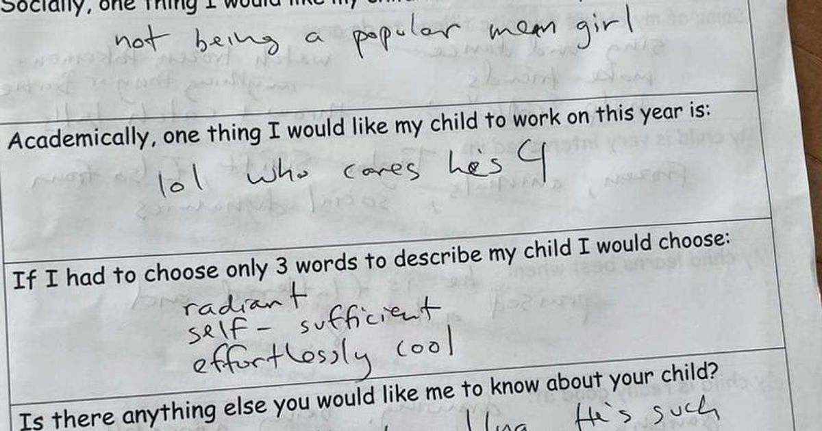 Mom was asked about her 4-year-old child's school progress — she chose to respond with sass and honesty