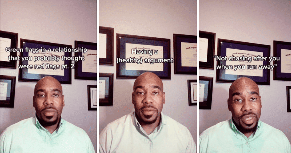 Psychologist points out the green flags people often mistake for red flags in relationships