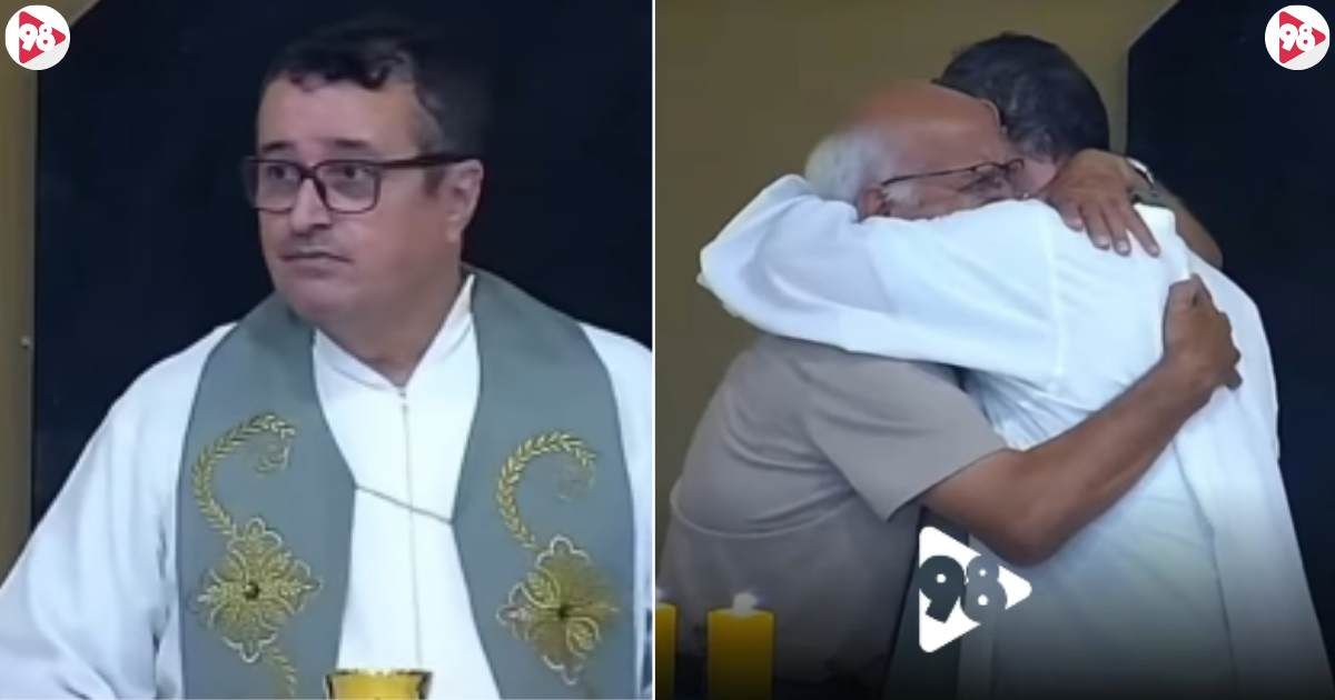 Grieving grandpa approached the altar mid-Eucharist—priest's unexpected grace stopped the room
