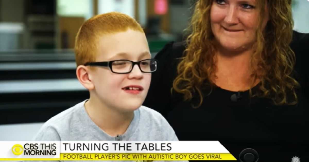 Autistic boy ate lunch alone at school every day until a football star sat next to him — his life changed overnight