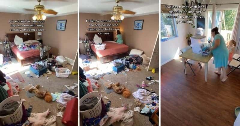Mom shares what it takes to clean the house after working 6 days and it's relatable to so many women