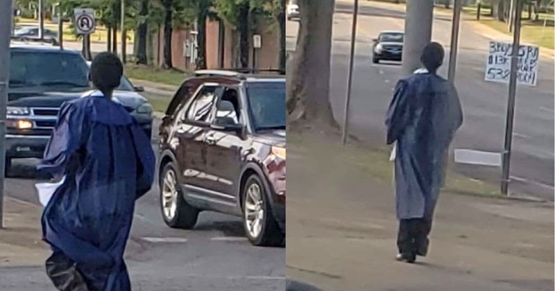 Bus driver spotted teen walking alone to his graduation. Rickey Smiley surprised him with lifechanging gift
