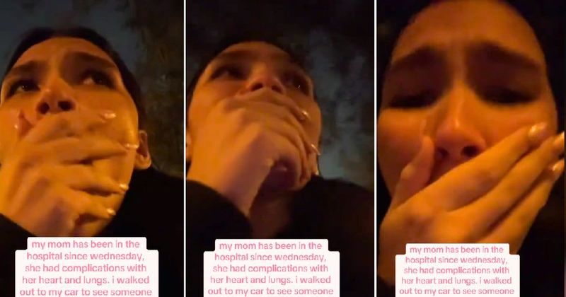 Teen went to visit her sick mom in the hospital — then she found a note on her car that left her sobbing