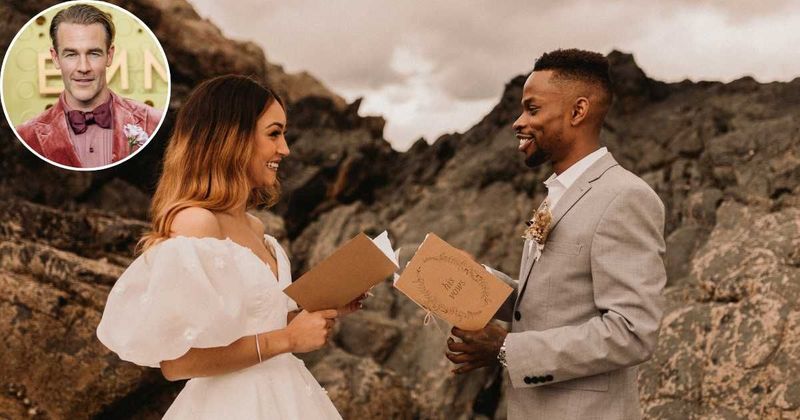 Vintage wedding video shows bride quoting James Van Der Beek's iconic 'Dawson’s Creek' line in her wedding vows