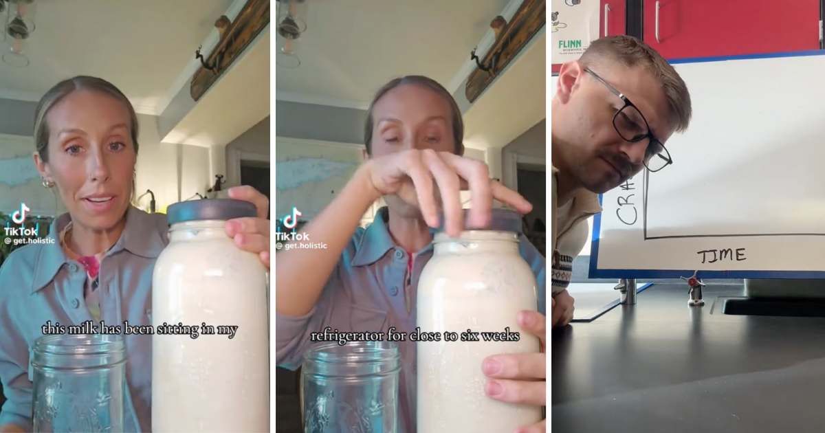 Biology teacher expertly shuts down raw milk advocate’s tall claims without uttering a single word