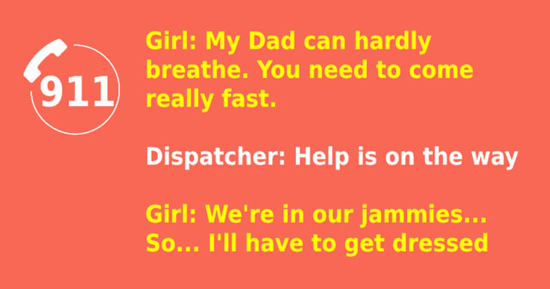 Brave 5-year-old calls 911 to save dad’s life — then chatted about her dress mid-emergency