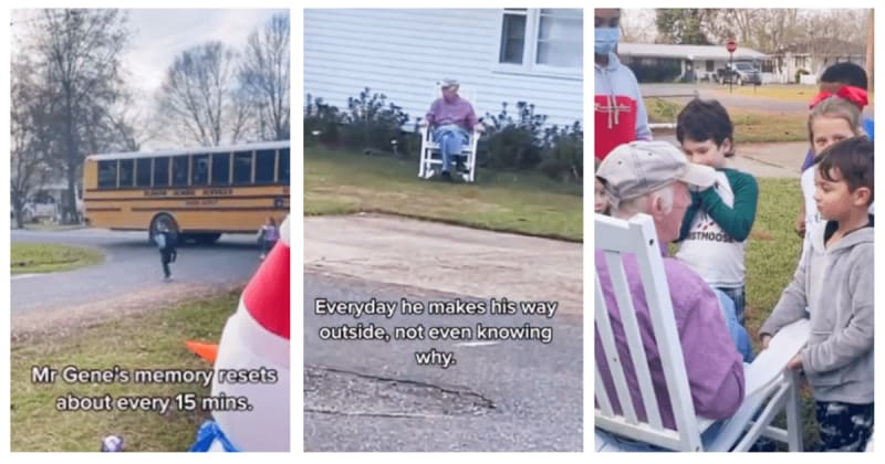 A senior with Alzheimer’s waited outside his home daily — the reason arrived on a yellow school bus