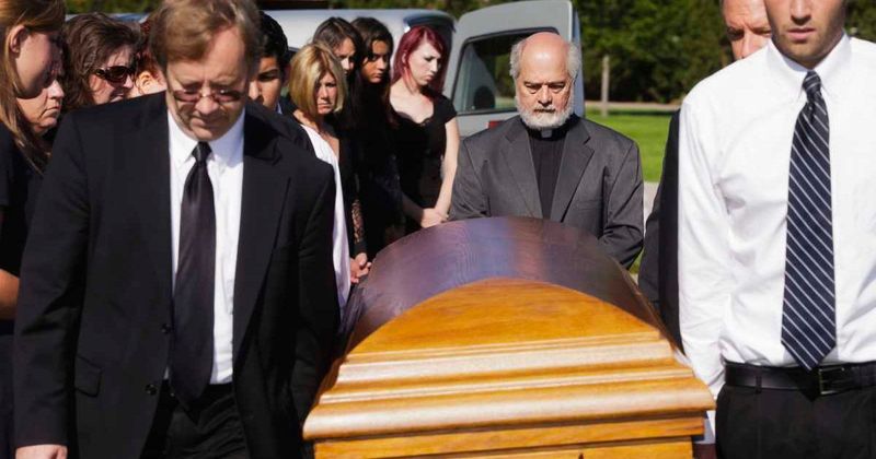 Grandpa was being mourned by family at his funeral. Then they heard a 'hello' coming from his coffin