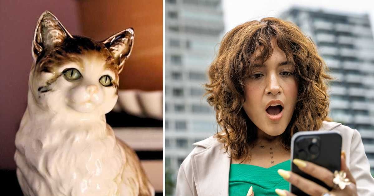 She paid $25 for a porcelain cat without knowing it was a 'Fornasetti' original