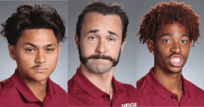 Santa Clara cross country team was told to do team photos. They ditched tradition and went full retro instead
