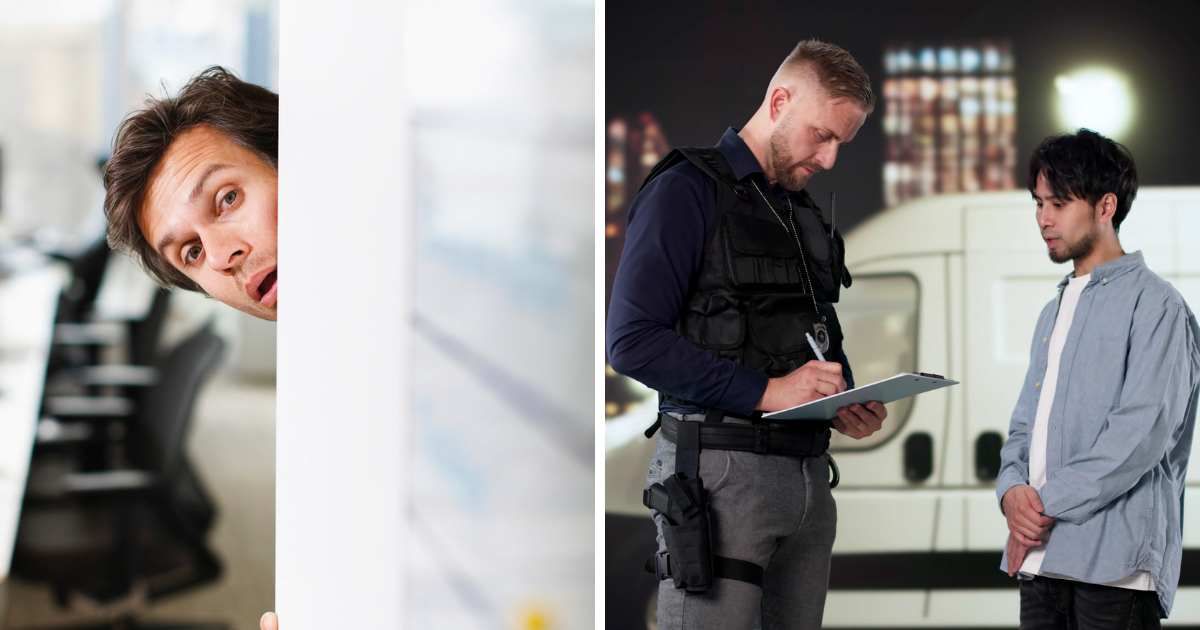 His attempt to look mysterious outside the cafe on a first date backfired so badly — the cops got involved