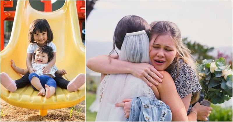 Sister's emotional wedding speech about no longer sharing last name with bride leaves everyone in tears