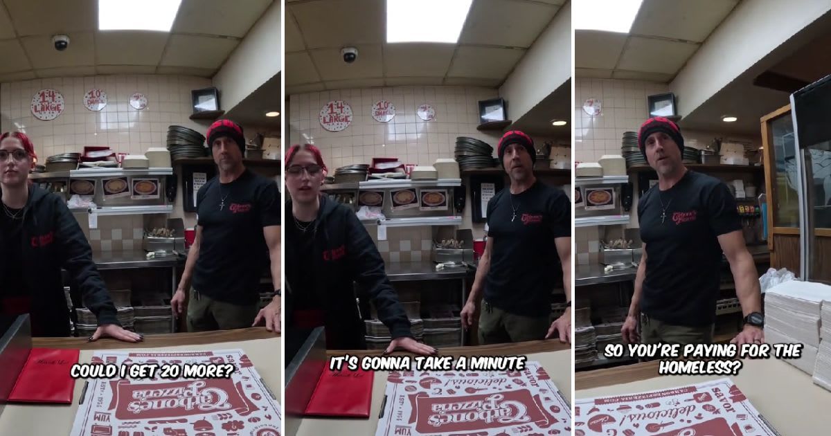 A man ordered 20 pizzas to feed the homeless — when the owner found out why, he refused to take his money