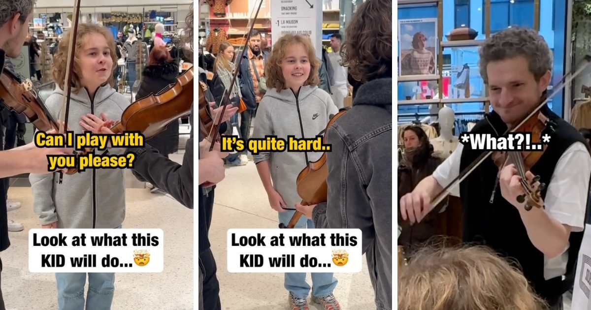 Violinists hesitated when a 13-yr-old pianist asked to join them — their jaw dropped once he started playing